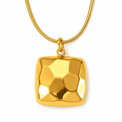 Geometric Cube Pendant Necklace VIP