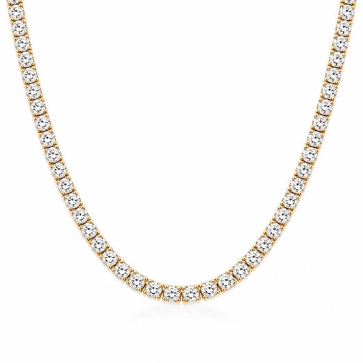 Gold Tennis Necklace VIP