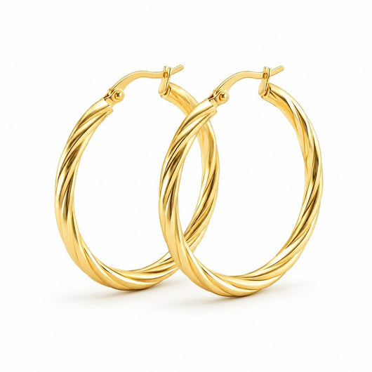 Large Twist Hoop Earrings VIP