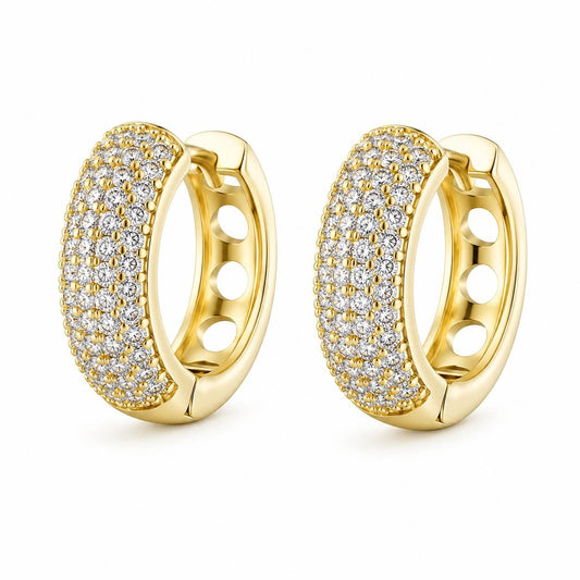 Lavish Shine Huggie Earrings VIP