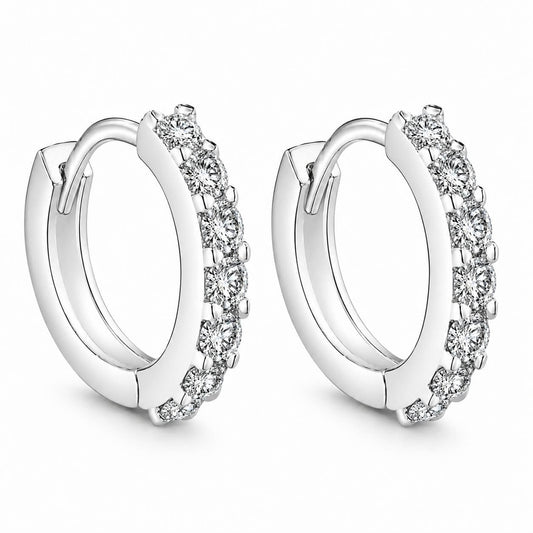 Pavé Huggie Hoop Earrings VIP