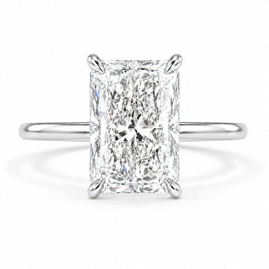 Silver 1-5ct Rectangle Ring VIP