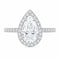Silver 1ct Pear Ring VIP
