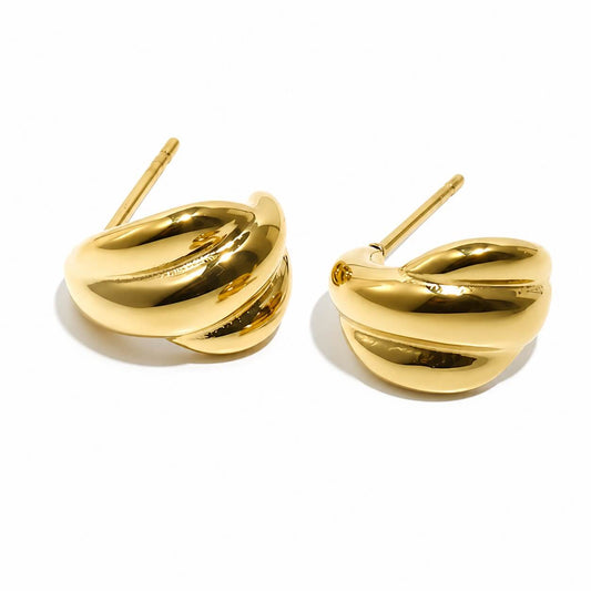 Twist Dome Stud Earrings VIP