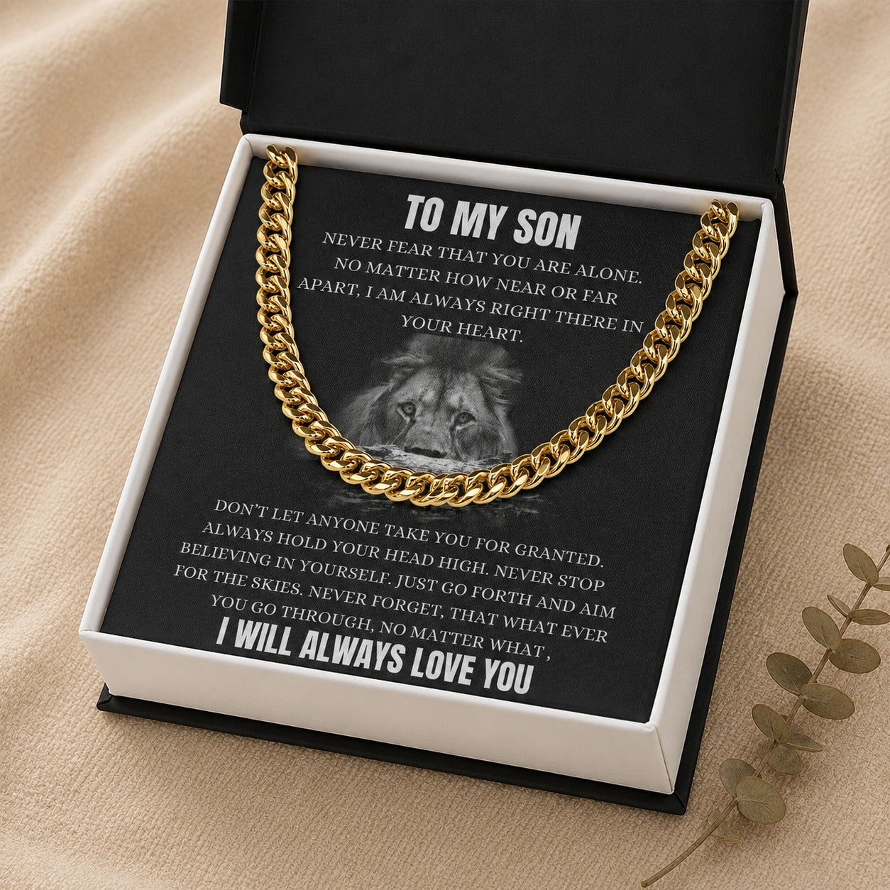 To My Son Necklace