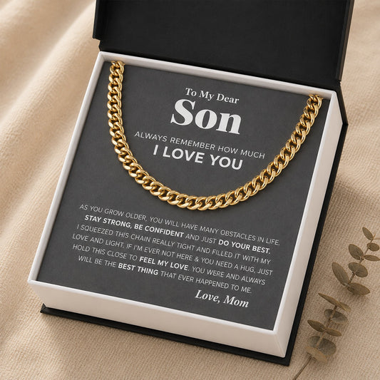 To My Dear Son From Mom Necklace VIP