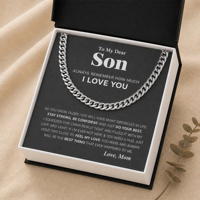 To My Dear Son From Mom Necklace VIP