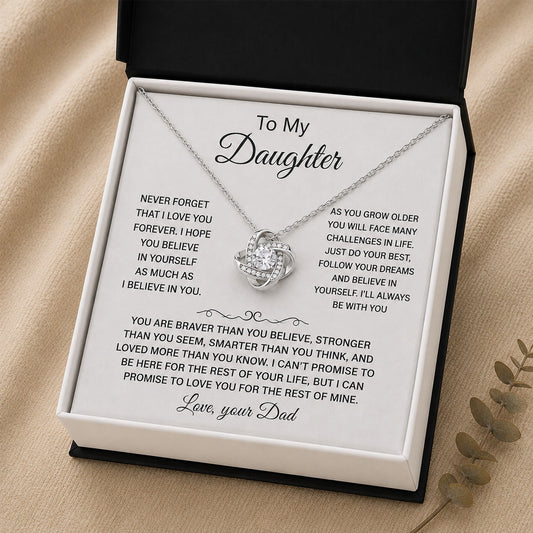 To My Daughter From Dad Necklace VIP