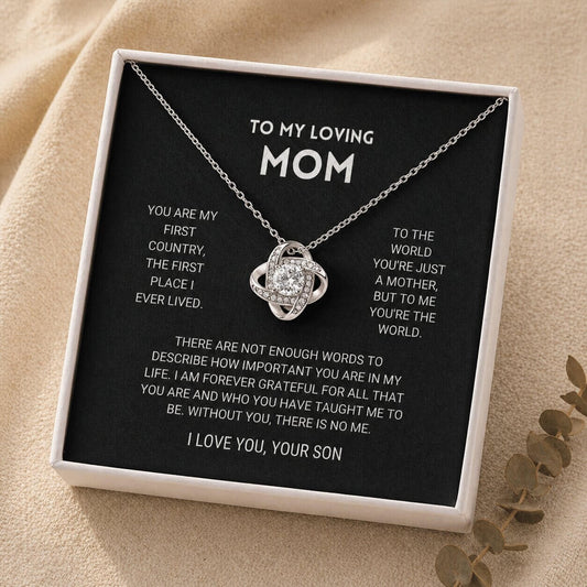 To My Loving Mom From Son Necklace VIP